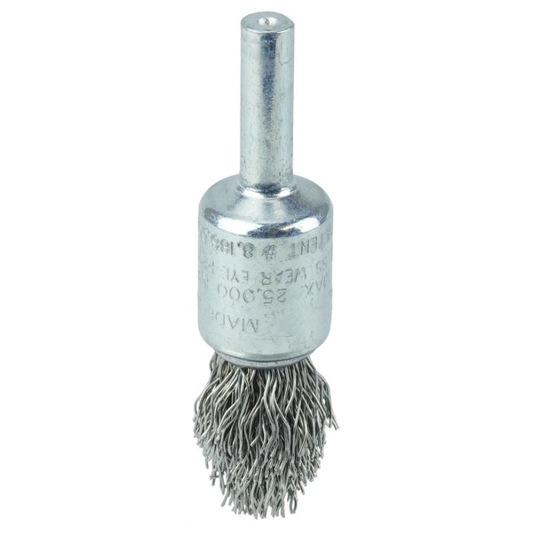 Weiler Controlled Flare Crimped Wire End Brush 1/2", .020" Fill 10315